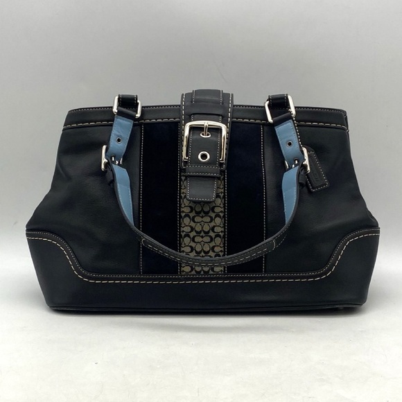 Coach Handbags - COACH SOHO Black and Blue Women's Handbag